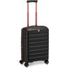 RONCATO B-flying Move Valigia Trolley Cabina dimensioni 55x40x20 cm, espandibile con zip e con sistema di chiusura TSA - Nero Fumo
