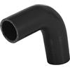A ABSOPRO Tubo riduttore in silicone a gomito a 90 gradi, diametro interno 38mm (1.5), raccordo in silicone per tubo intercooler nero per auto, tubo di aspirazione intercooler nero