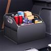 Qirc Organizer in Pelle per Bagagliaio, Box Pieghevole per Bagagliaio per SUV, Organizer per Bagagliaio Auto per SUV/Jeep/Sedan, Robusto Accessorio Auto per Uomo per Attrezzatura da Campeggio
