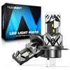 NOVSIGHT Lampadine H4 LED - 60W 20000LM H4 Lampadina per fari, Dimensioni Mini 1:1，6500K bianco 12V Luce con ventola, Plug and Play, IP68 impermeabile, Confezione da 2