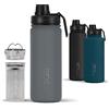 720°DGREE Borraccia termica 530ml "noLimit" + Infusore Frutta - Ermetica, adatta a bevande gassate - Tappo a vite - Ideale per bambini, scuola, ufficio, fitness e outdoor
