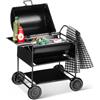 BESTonZON Barbecue in miniatura 1:12, accessorio per casa delle bambole, mini barbecue, modello per casa delle bambole, giardino all'aperto, accessori per la casa delle bambole, set con cibo per
