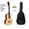 CHITARRA CLASSICA e ACUSTICA 3/4 in LEGNO Natural + Custodia + Corde + Plettri