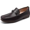 Bruno Marc Mocassini Eleganti da Uomo, Slip-on Casual da Guida Scarpe,Size 44.5,Abbronzatura,Henry-1