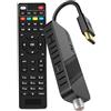 LEYF Ricevitore satellitare DVB-S2 Full HD 1080P HDMI TV Stick nascosto dietro TV display digitale H265 HEVC Main 10 bit telecomando universale 2 in 1 USB