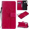 Fatcatparadise Cover per Samsung Galaxy A30/A20, Custodia Samsung A30/A20, Custodia Portafoglio a Libro in Pelle Flip Cover e TPU Silicone con Funzione Supporto Chiusura Magnetica (rosé)