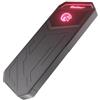 KingSpec Z5 512GB Portable SSD esterno con luce RGB - fino a 2100MB/s, alloggiamento in lega di zinco, interfaccia USB 3.2 Gen2x2, hard disk a stato solido estremo, compatibile con