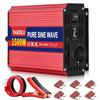 TAGEEBLU 1500w Inverter 24v 220v Onda Pura con Display LCD & EU Presa
