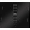 BERTAZZONI P604ICH30NP Piano Cottura a Induzione, 60 cm, Nero, Serie Modern, 4 Zone Cottura, Funzione Booster, Cappa Integrata Centrale, Nuova classe A