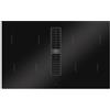 BERTAZZONI P804ICH30NP Piano Cottura a Induzione, 80 cm, Nero, Serie Modern, 4 Zone Cottura, Funzione Booster, Cappa Integrata Centrale, Nuova classe A