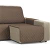 Martina Home Copri chaise longue imbottito Ambar, 200 cm, Marrone