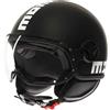 Momo design Casco Moto Jet Momo Design FGTR CLASSIC Mono Nero Opaco Bian