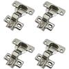 LIKERAINY 95 Grado Mezza Battuta Esterna Mini Cerniera del Telaio 35mm per Porta Cerniere Corte per Mobile da Cucina Gabinetto Armadio Porte 4 Pezzi