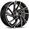 Cerchi in lega Carbonado Monaco 6.5x15 Bfp - Black Front Polished