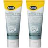 SCHOLL Set di 2 creme scrub e brillantanti, base di pietra pomice, vulcanica, piedi, 75 ml