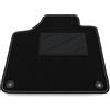 Tappetino Auto Lato Guida In Moquette Per Audi A3 8V Berlina (2013-2020) - Somer Car, Made In Italy, Nero Con Cuciture Bianche