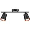 V-TAC Faretto LED da Muro Doppio 10W Testa Orientabile Nero luce naturale 4000K - SKU 218257