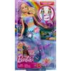 MATTEL ITALY SRL BARBIE SIRENA MAGIA FLOREALE, BAMBOLA GIOCATTOLO, FIORI CHE SBOCCIANO, 30 CM