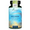 Vegavero Collagene Vegano + Acido Ialuronico | Vollagen®: Alta Biodisponibilità da Fermentazione | 800-1500 kDa | Integratore Anti Age per Pelle e Articolazioni | Senza Additivi | 120 capsule