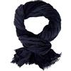Ella Jonte - Sciarpa - Tinta unita - Uomo Nero Nero Taglia unica