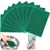 FLZONHUT Spugna Abrasiva,10 Pezzi Spugna Abrasiva per la Pulizia,Abrasiva Cucina Spugnette Spugna di Pulizia Nylon per Griglie Metalliche da Cucina,15 x 10 x 0,8 cm (Verde)