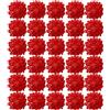 FagusHome 30 Pz Teste Fiore di Ortensia Non Incluso Steli Artificiale Fiori 18CM Artificiali Non Steli Fiori di ortensie fintiper la Decorazione (Rosso)