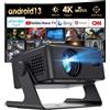 Proiettore Intelligente, Mini Proiettore Android, Full HD 1080P, Autofocus/Corre