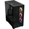 CORSAIR 3500X ARGB BLACK MID-TOWER ATX CASE PER PC VETRO PANORAMICO TEMPERATO CO