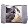 BullTek Borsa Acqua Calda Elettrica 26x19cm 500W - Scaldino Senza Fili Ricaricabile Rapido, con Tasche in Peluche per Mani, Sollievo Dolori e Freddo, Design Gatti Morbido e Sicuro (Micio)