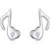 Kerraom Orecchini da Donna Con Note Musicali in Argento 925 Orecchini da Ragazza Anti-allergici Regalo Per Ragazze