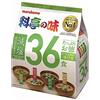 Marukome Zuppa Miso Ryotei no Aji 4 Sapori, Ridotto in Sale, Confezione da 36 Zuppe Miso Istantanee Giapponesi (Alghe Wakame, Cipolle Verdi, Tofu, Aburaage)