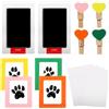 Wznnlt Kit per impronte di cani e neonati, tamponi di inchiostro, carte stampate, cornici per foto, impronte di animali domestici o impronte di bambini, set regalo
