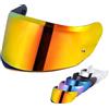 MXJ Gear Visiera Casco Moto perFF808/Stream II Visiera per Casco,Sostituzione della Visiera della Lente del Casco del Parabrezza del Motociclo per Il Casco Viso Aperto (Rosso Cromato)