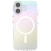 PopSockets Custodia per iPhone 16 compatibile con MagSafe, custodia per iPhone 16, ricarica wireless compatibile - Shimmer