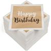 Heku 30243-60 100 Tovaglioli in cellulosa Happy Birthday Nature, 33 x 33 cm