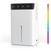 ZAPLIT Deumidificatore Elettrico 2.6L, Silenzioso per Casa, Cantina, Bagno & Camera da Letto fino a 32 m², con Luce RGB, Spegnimento Automatico e Modalità Notturna, Risparmio Energetico