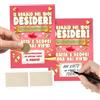 KAÏDENSÏ Idea Regalo San Valentino per Lui Lei - Gratta e Vinci Personalizzato Scherzo Il Niente