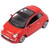 Easy Toys Modellino Auto Compatibile con Fiat 500 2007. Auto Giocattolo in Scala con Porte Apribili. Modellismo Automobile. (Rosso)