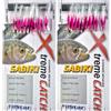 PRO FILSTAR Set di 2 Sabiki Pelle di Pesce Rig - Set 10 Ami da Pesca N9 - Filo Fluorocarbon DIA0,25mm - Fish Skin - Esche Artificiali - Esche da Pesca Mare per Sgombro - Accessori - Sabiki Kit