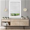Achim Home Decor - Tenda veneziana oscurante senza fili, larghezza 89 cm, lunghezza 162 cm, dimensioni stecche in vinile da 5,1 cm, colore bianco, filtraggio della luce GII Luna Mini finestre