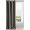 Eurofirany LOGAN Tenda Oscurante Extra Lunga - 1 Unità, Occhielli, Blocco della Luce, Oscuramento della Stanza, Camera da Letto, Soggiorno, 140x270 cm, Grigio Grafite