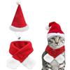 GTYARYUA Cappello Natale Cane, Costume Natalizio per Gatti Cani con Una Sciarpa, Cappello Natale Gatto, Cani Renna Cerchietto Cerchietto, Adatto ad Animali di Piccola e Media Taglia (A)
