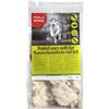 Perla PetFood - Snack per cani - Orecchie di coniglio con pelo - Alimento naturale carne essiccata 100% italiana senza conservanti - Alto contenuto di proteine - Snack BARF (150 gr, Coniglio)