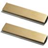 SYZOW 6 pezzi Maniglie per Mobili da Cucina Oro Distanza fori 128mm Maniglie Armadio Nascoste in alluminio