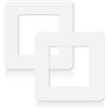 OnrySxn Placche di copertura per interruttore della luce (2, bianco)