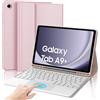 IVEOPPE Tastiera per Samsung Galaxy Tab A9 Plus 11 con Touchpad, Cover Tastiera Trackpad Italiano Bluetooth Rimovibile per Samsung Galaxy Tab A9+ 11 Pollici 2023, Rosa