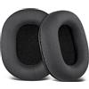 SOULWIT Cuscinetti Auricolari Micro Scamosciata Ricambio per Audio Technica ATH M50X M50XBT M50RD M40X M30X M20X MSR7 SX1 Monitor Cuffie, Padiglioni con Schiuma Ad Alta Densità - Nero
