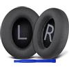 SOULWIT Cuscinetti Auricolari Ricambio in Micro Scamosciato per Bose 700 (NC700) Wireless Cuffie, Padiglioni con Schiuma Ad Alta Densità per la Cancellazione del Rumore, Spessore Aggiuntivo - Nero