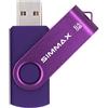 SIMMAX Chiavetta USB 64GB Pen Drive Girevole USB 2.0 Unità Memoria Flash (64GB Viola)