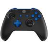 eXtremeRate Tasti Pulsanti Ricambio per Xbox One S X Controller Joystick Model 1708,Trigger LB RB LT RT Bumper Grilletti D-pad Pulsante ABXY Start Back Sync con Cacciaviti-Blu
